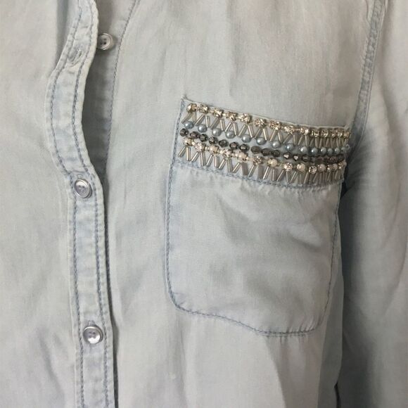 ❤️ Cato Chambray Button Shirt l Size S - Picture 5 of 6
